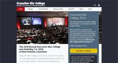 Desktop Screenshot of executivewarcollege.com