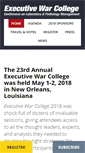 Mobile Screenshot of executivewarcollege.com