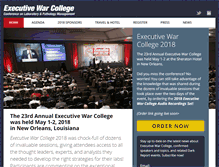 Tablet Screenshot of executivewarcollege.com